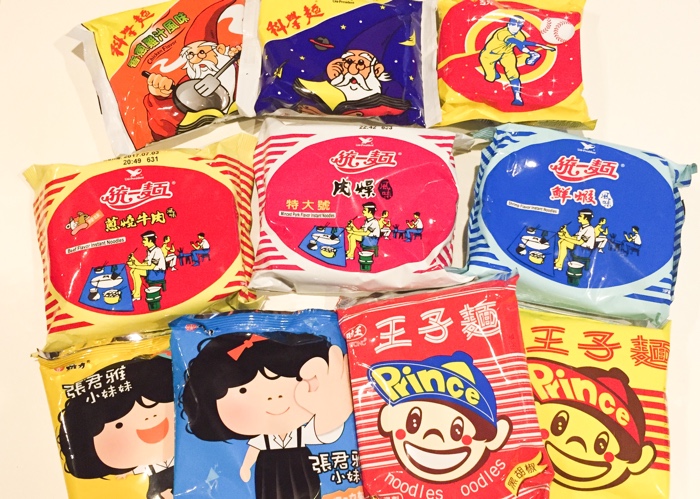 台湾の袋麺一覧画像