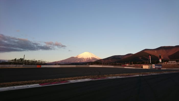 コース上から見える富士山