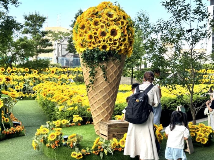 高層ビルに咲く満開のひまわりを見に行こう！大名古屋ビルヂング夏の風物詩「ひまわりスカイガーデン」